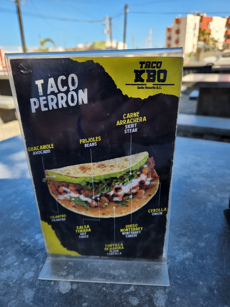 Menu Taco Kbo-2