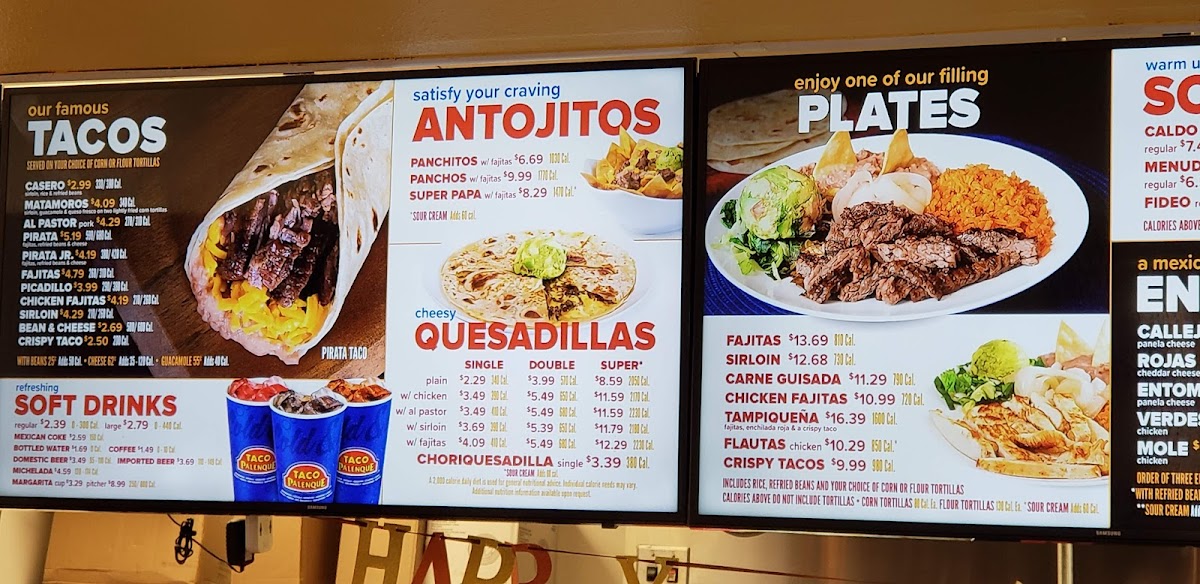 Menu Taco Palenque Cotulla-7