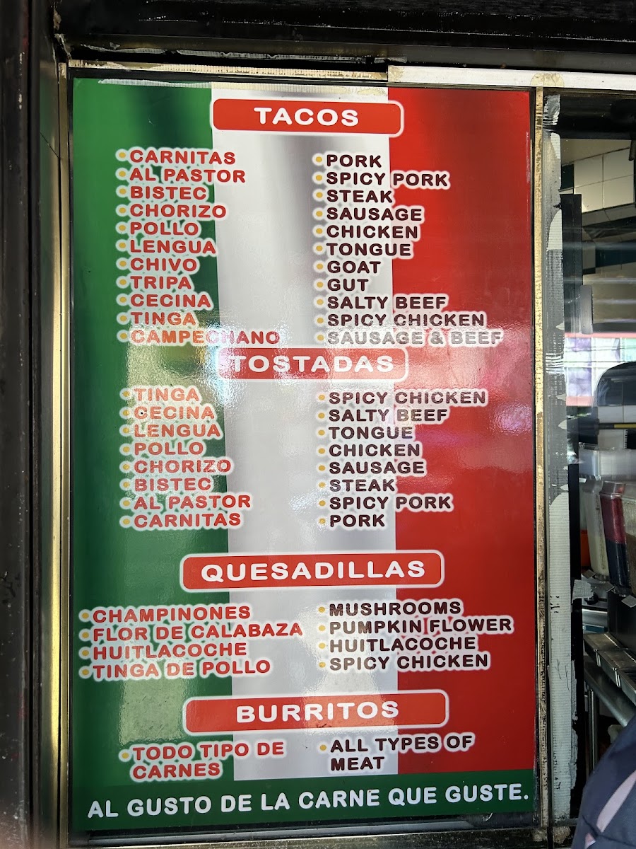 Menu Taco Veloz-1