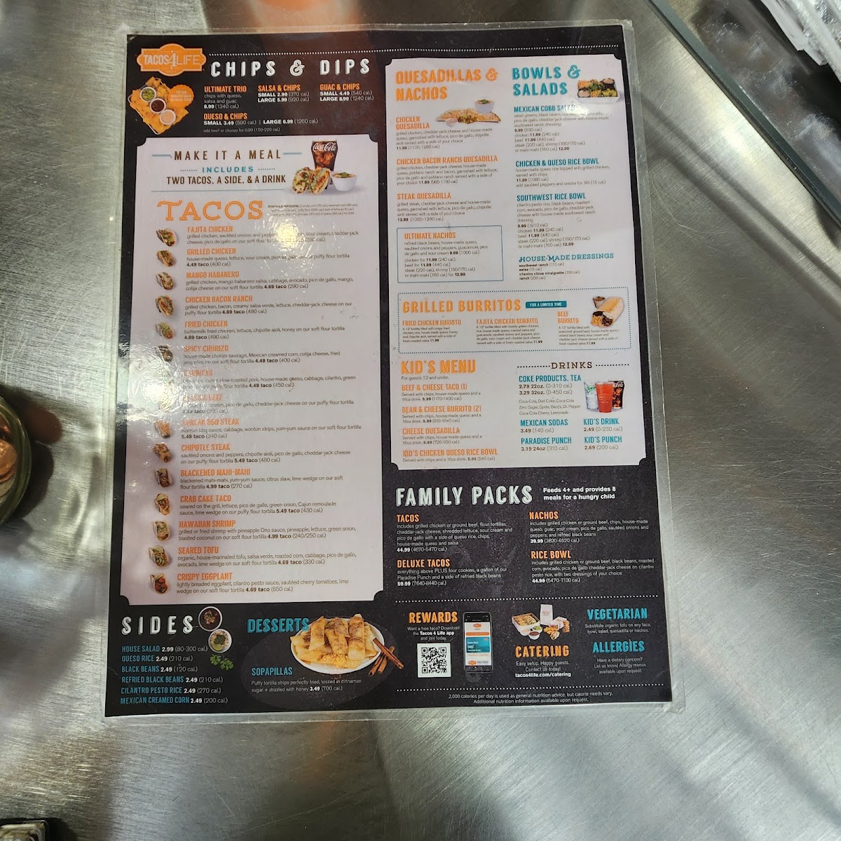 Menu Tacos 4 Life-1