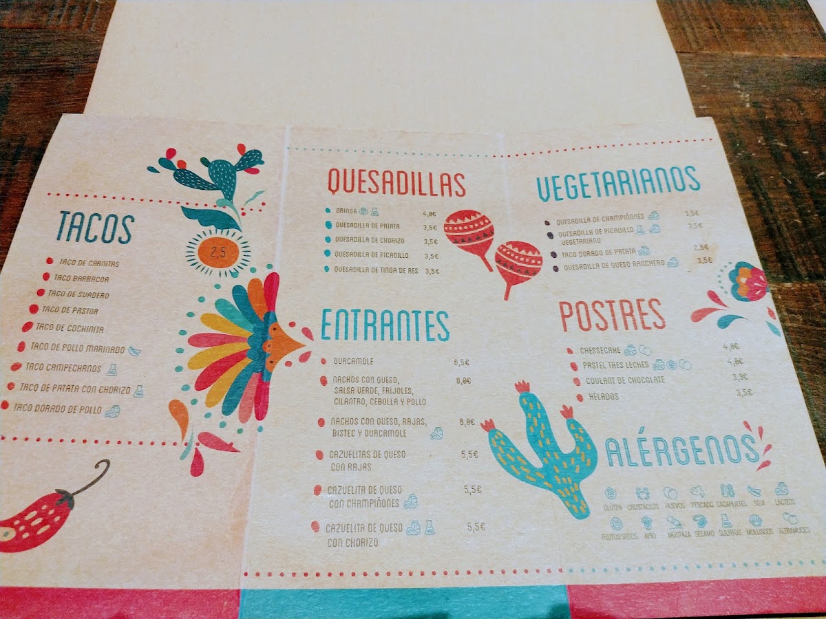 Menu Tacos 99-9