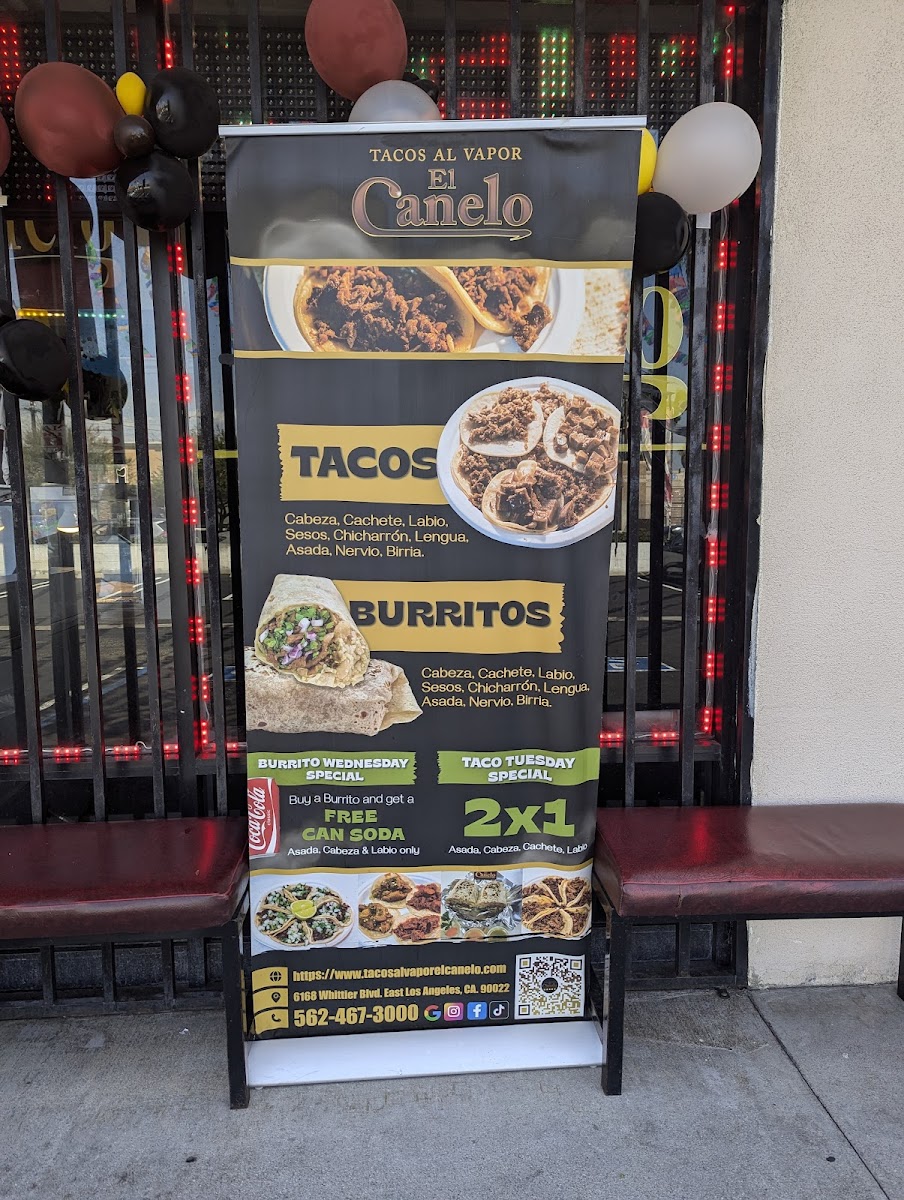 Menu Tacos Al Vapor El Canelo-6