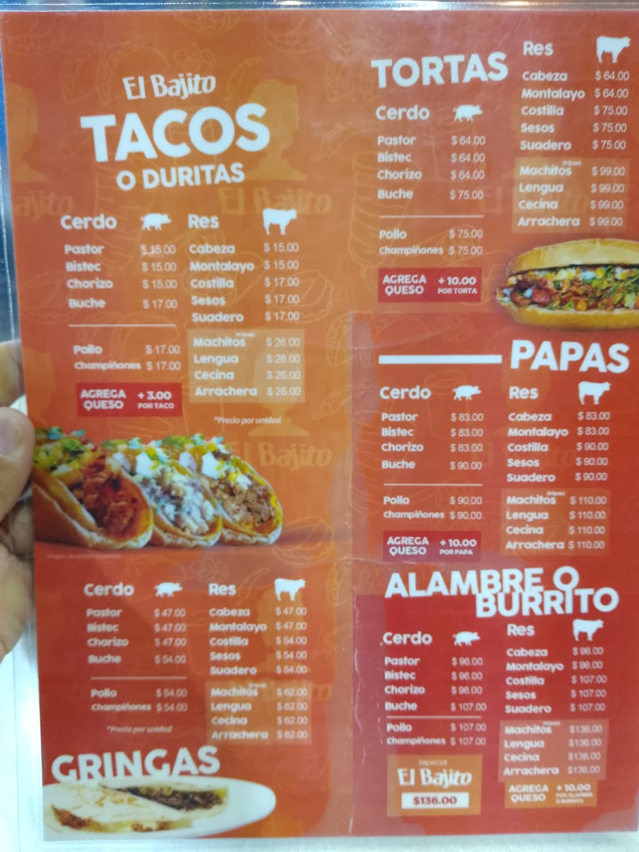 Menu Tacos El Bajito-4