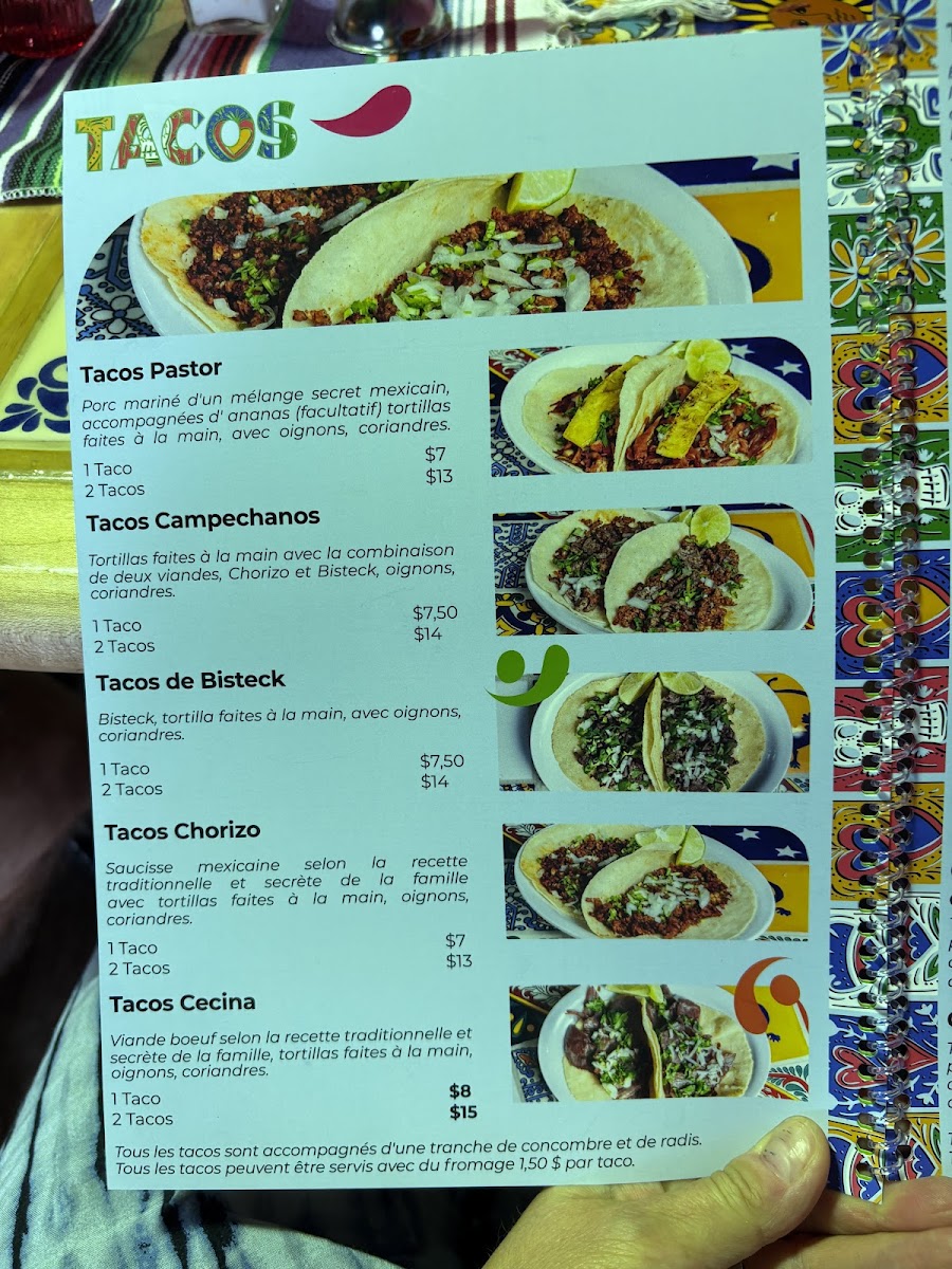 Menu Taco's Express-3