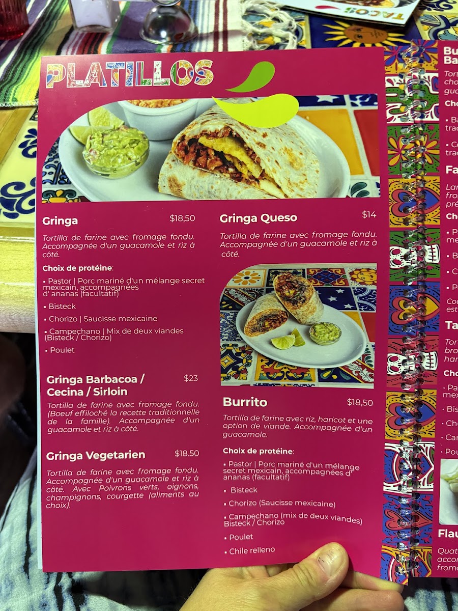Menu Taco's Express-6