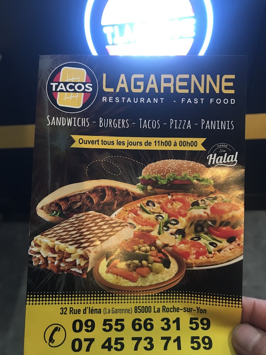 Menu Tacos La Garenne-10