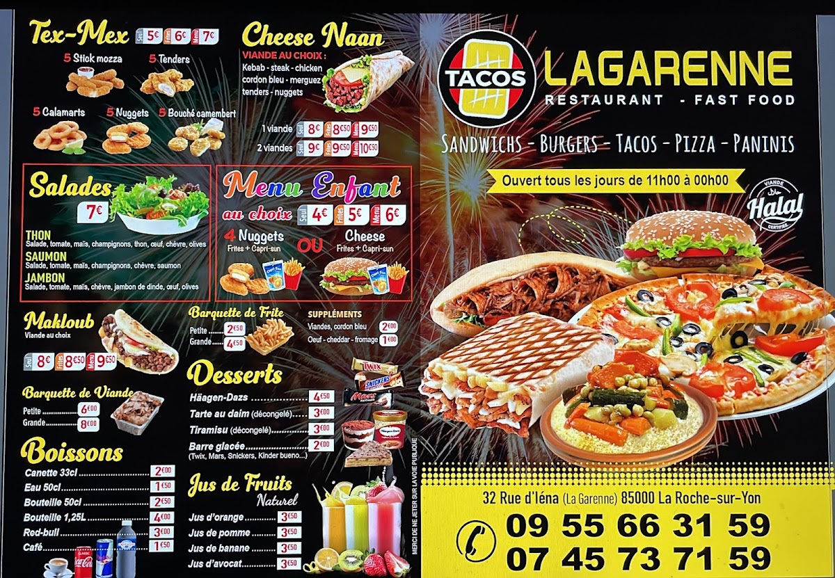 Menu Tacos La Garenne-2