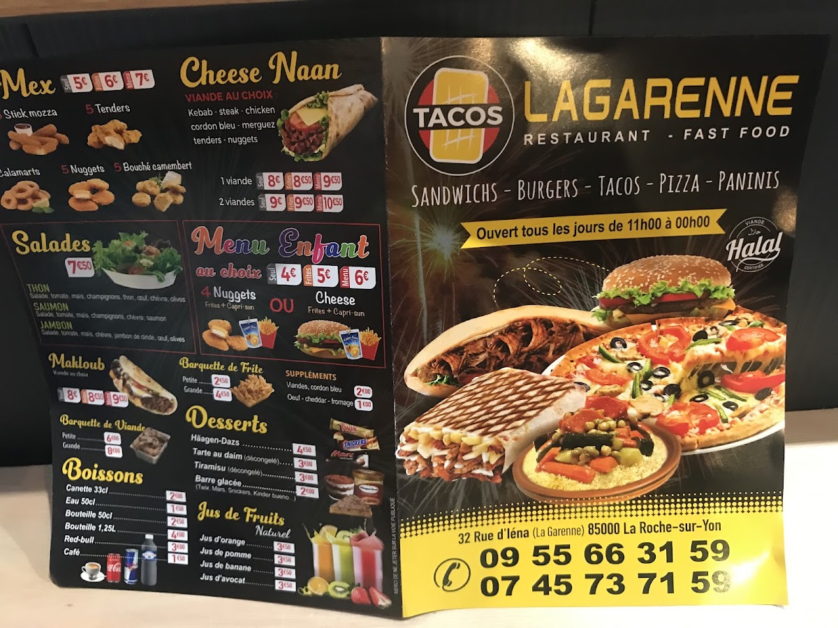 Menu Tacos La Garenne-3