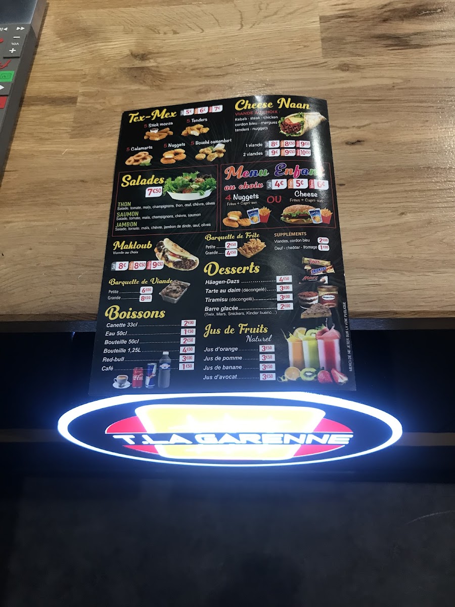 Menu Tacos La Garenne-8