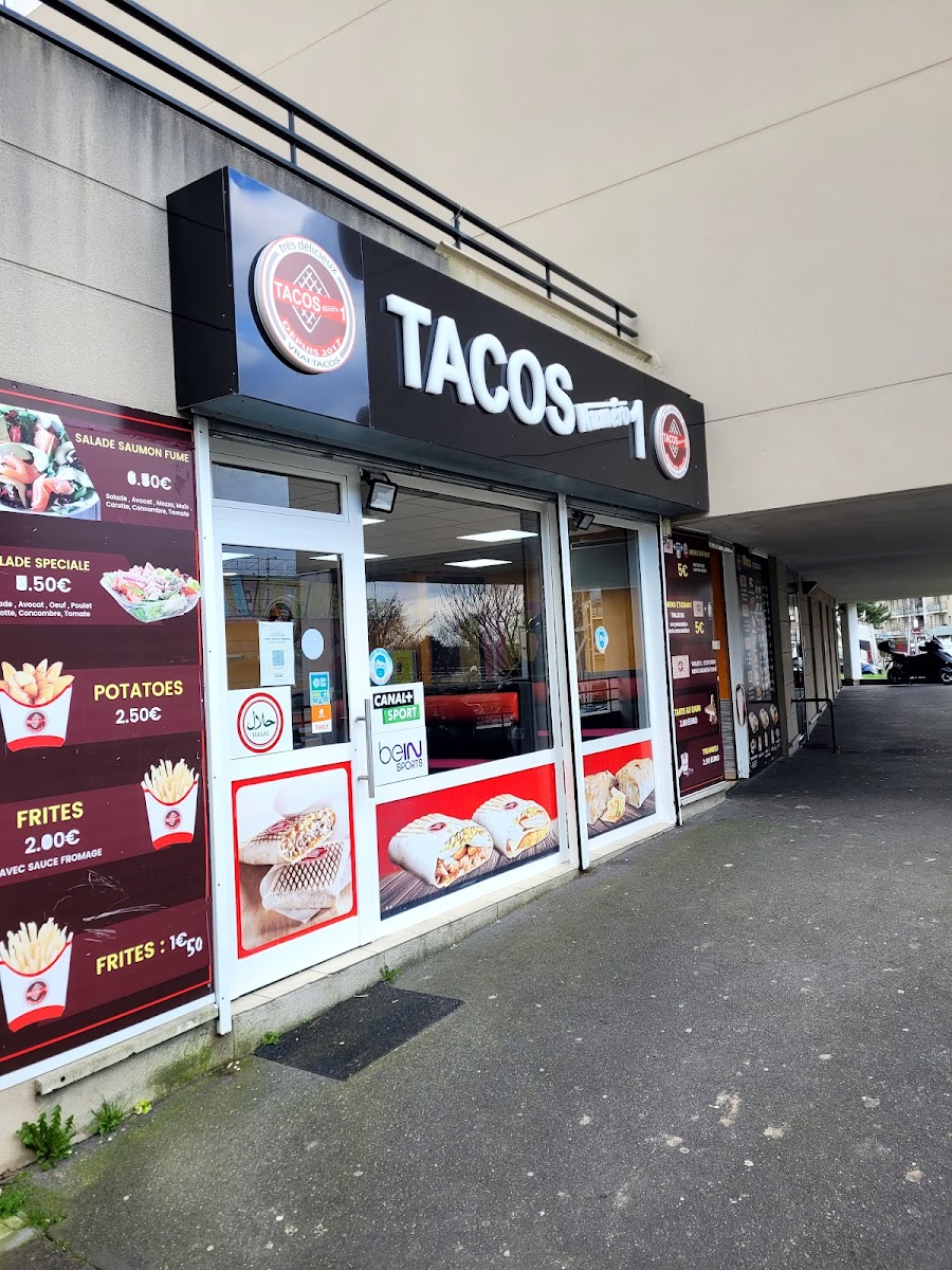 Menu Tacos Numéro 1-10
