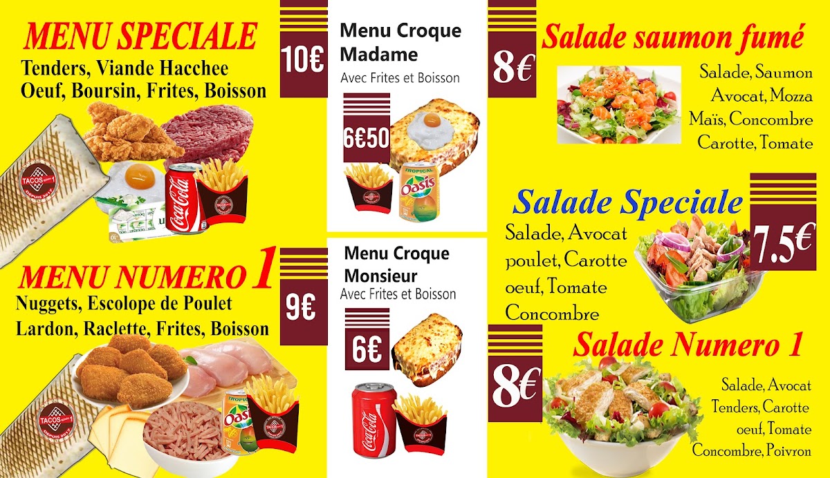Menu Tacos Numéro 1-2