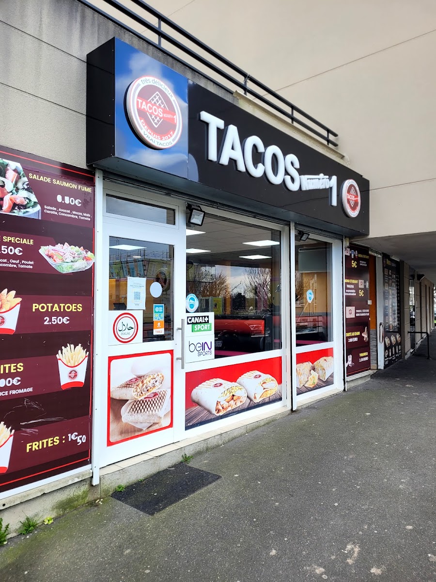 Menu Tacos Numéro 1-9