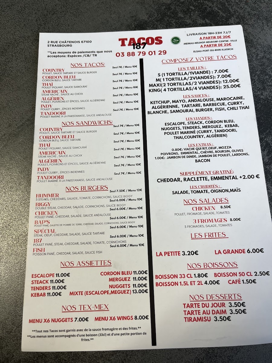 Menu Tacos Resto 187-1