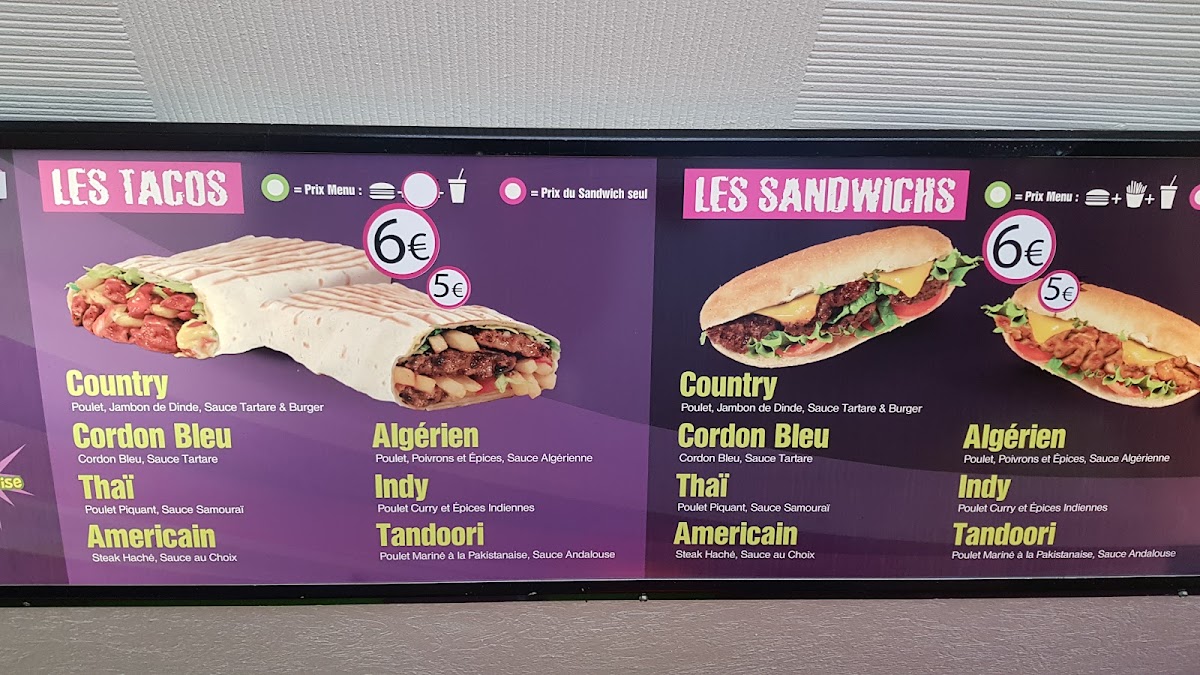 Menu Tacos Resto 187-9