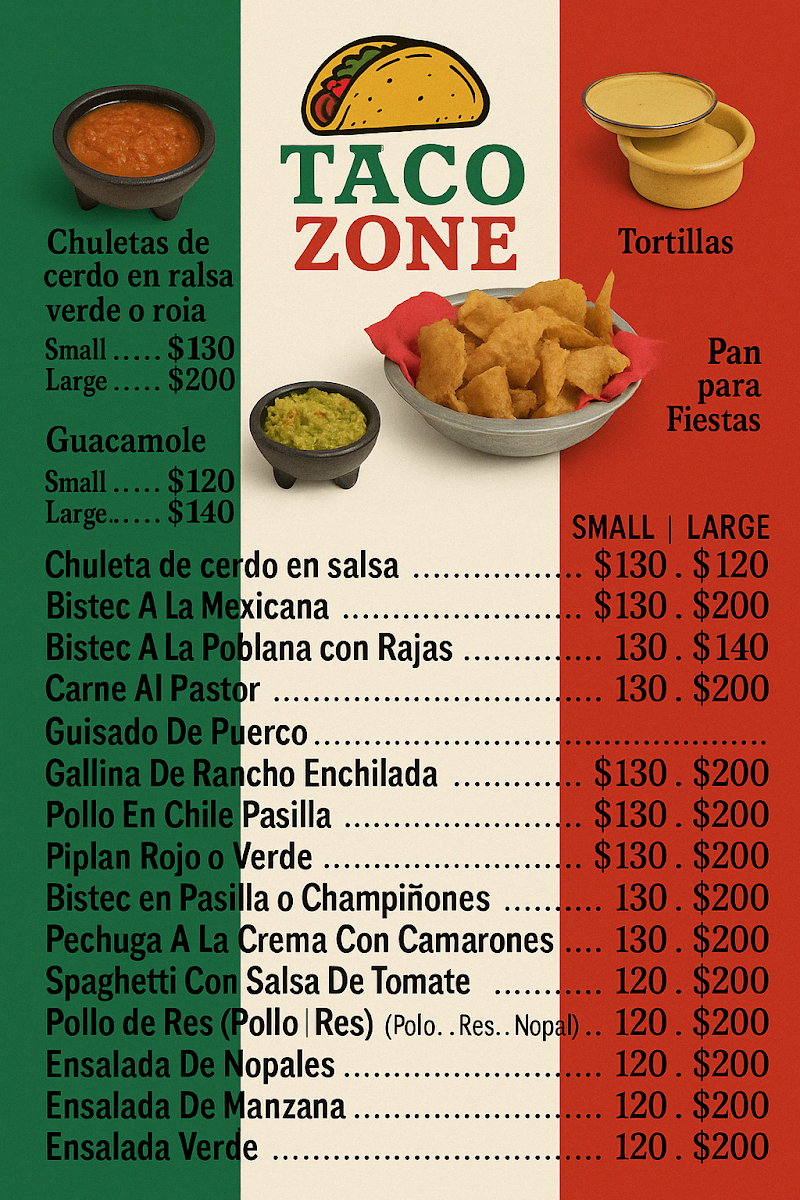 Menu Tacozone Utica-1