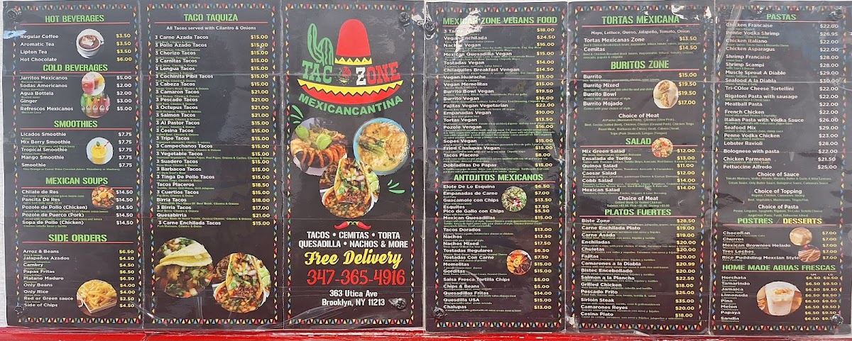 Menu Tacozone Utica-7