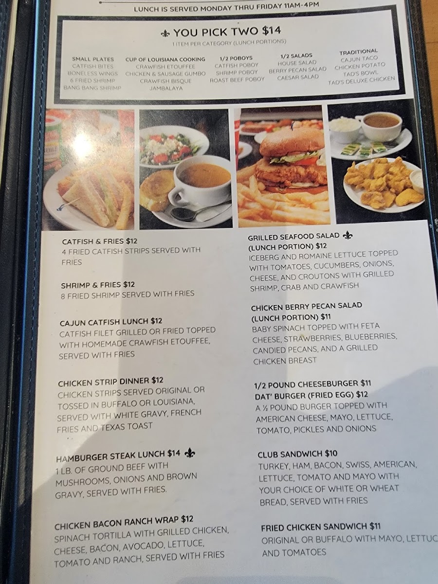 Menu Tad's Louisiana Cooking-5