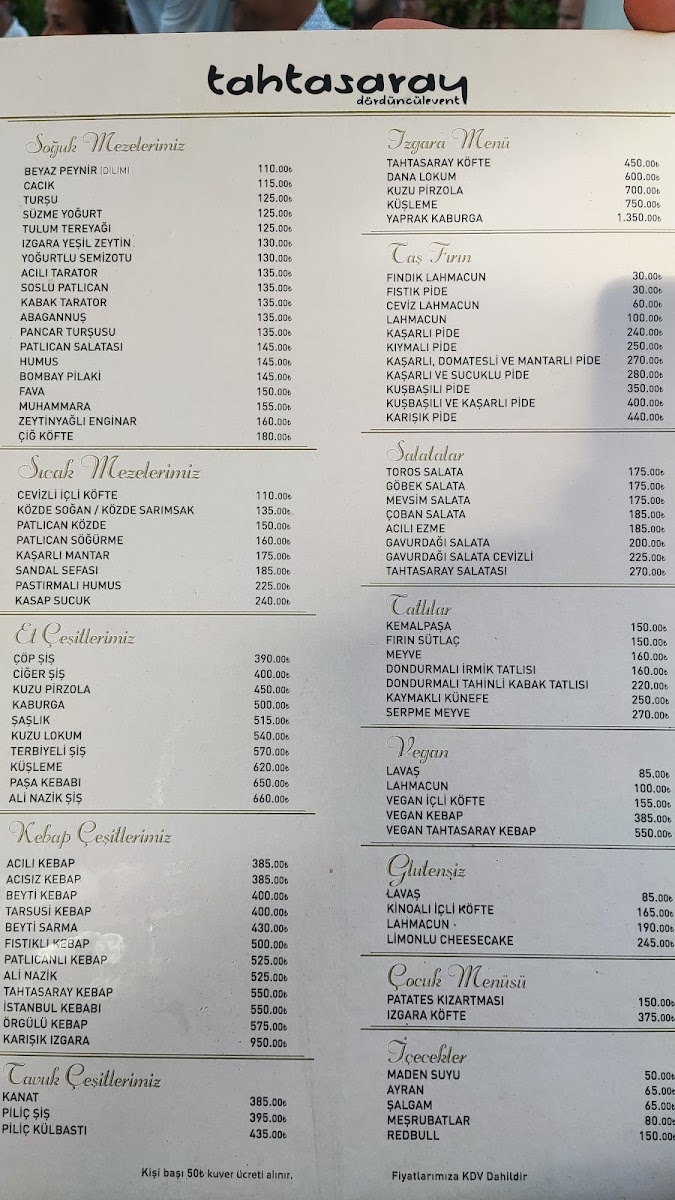 Menu Tahtasaray-1