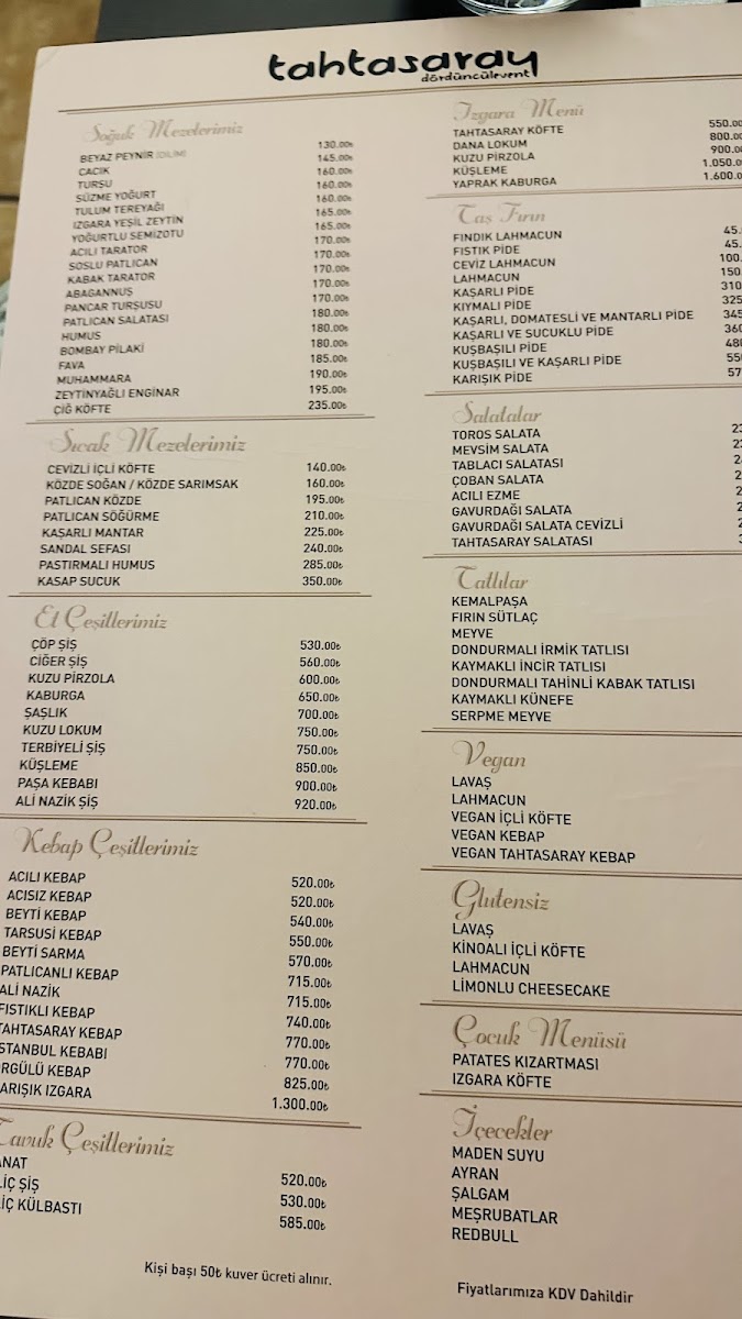 Menu Tahtasaray-5