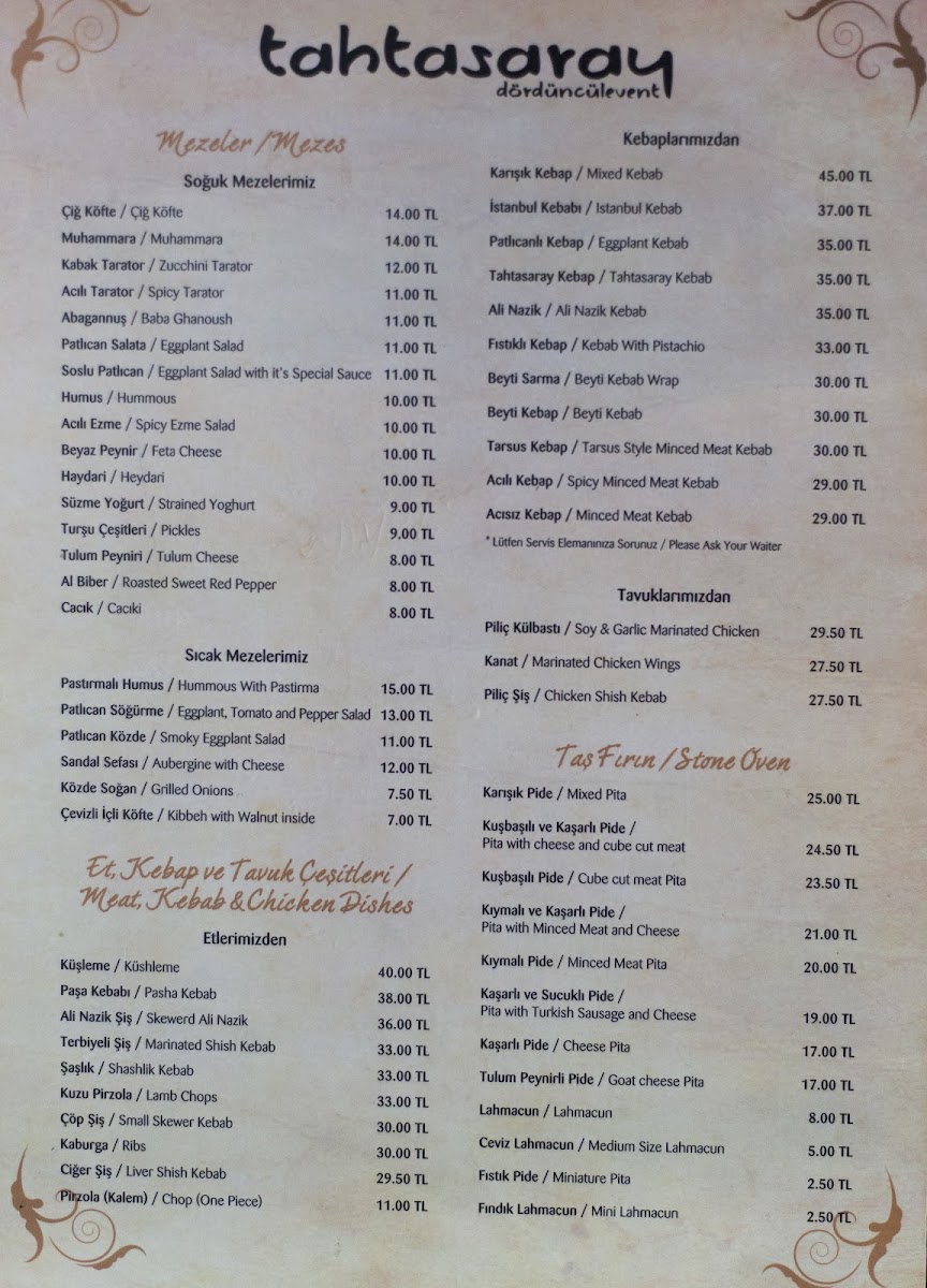 Menu Tahtasaray-7
