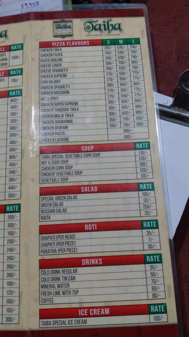 Menu Taiba Restaurant Larkana-3