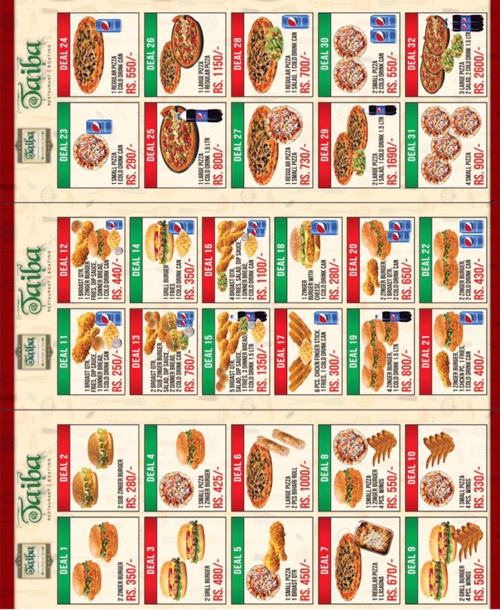 Menu Taiba Restaurant Larkana-5