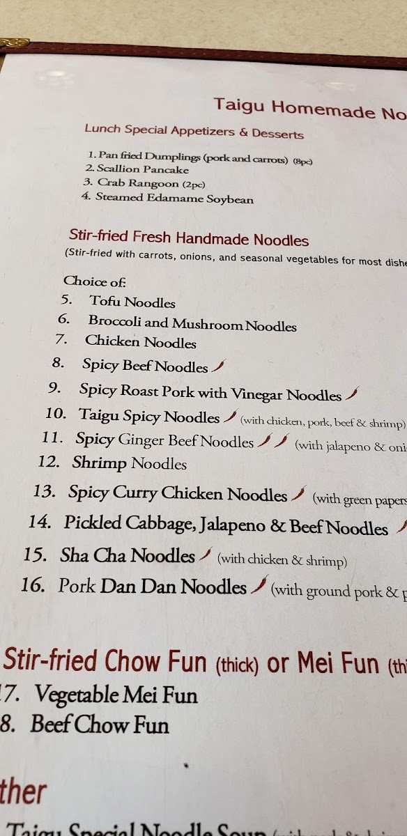 Menu Taigu Noodles-10