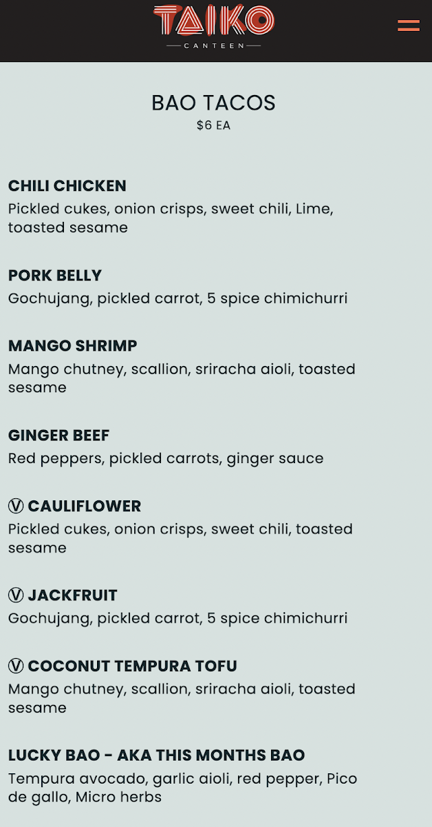 Menu Taiko Canteen - Home Of Lucky Putt-3