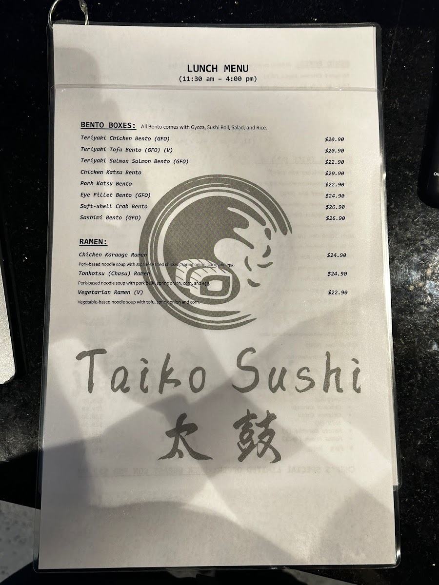 Menu Taiko On Chapel-10