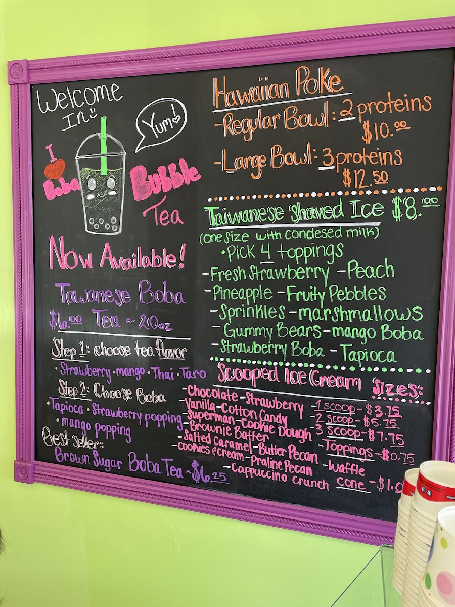 Menu Taiwan Ice Cream & Poke-1