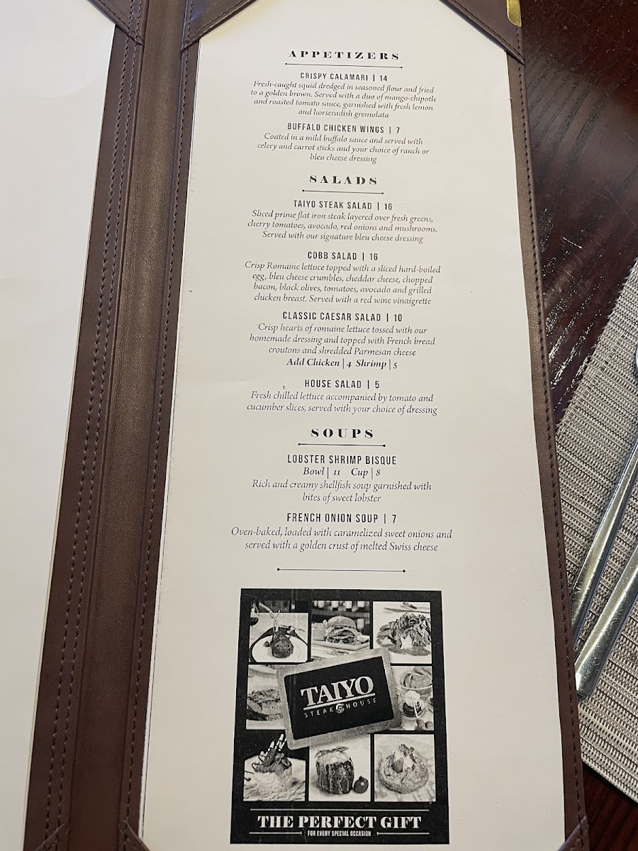Menu Taiyo Steakhouse-8