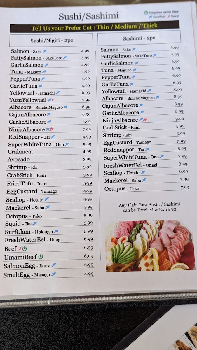 Menu Taizzi Sushi - Memorial-1