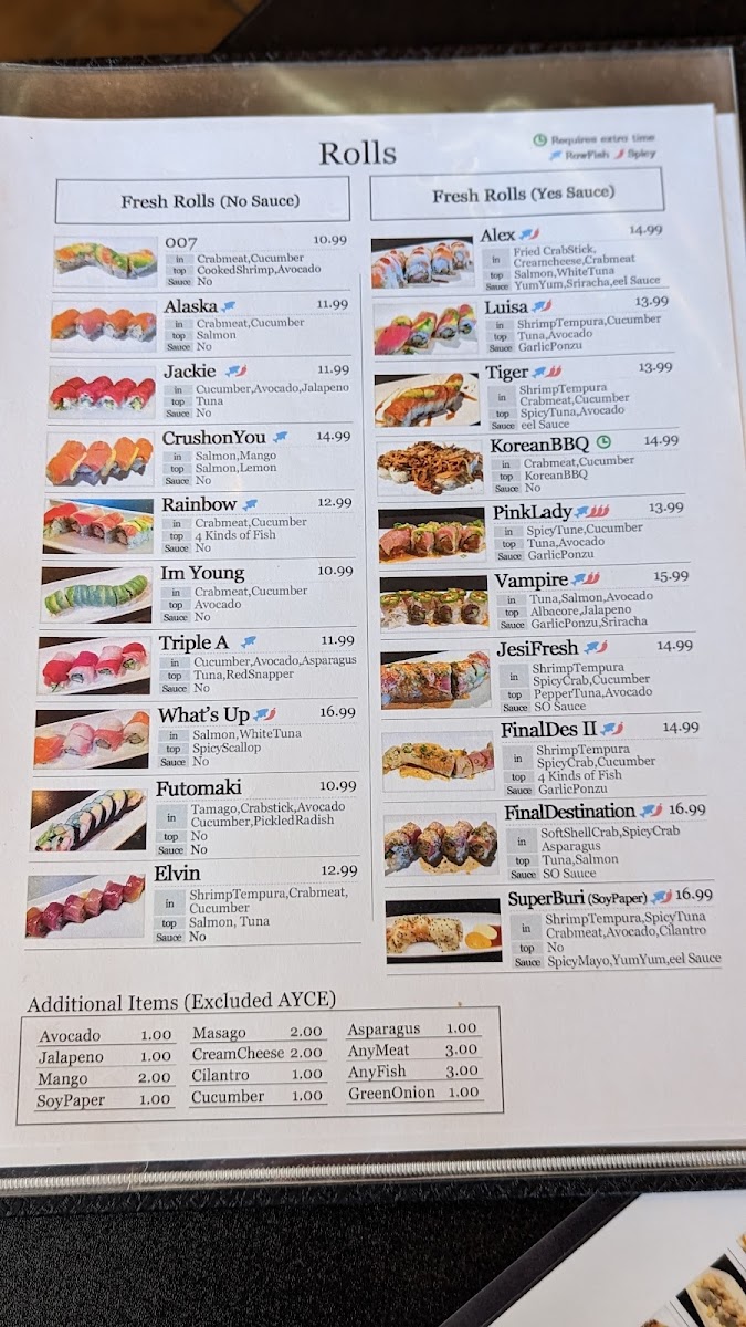 Menu Taizzi Sushi - Memorial-2