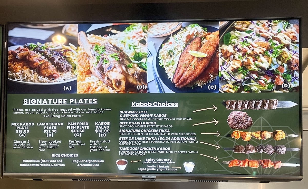 Menu Taj Kabob - Afghan Street Food-1