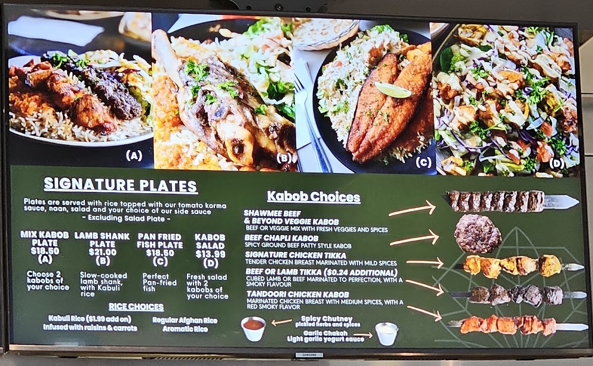 Menu Taj Kabob - Afghan Street Food-2