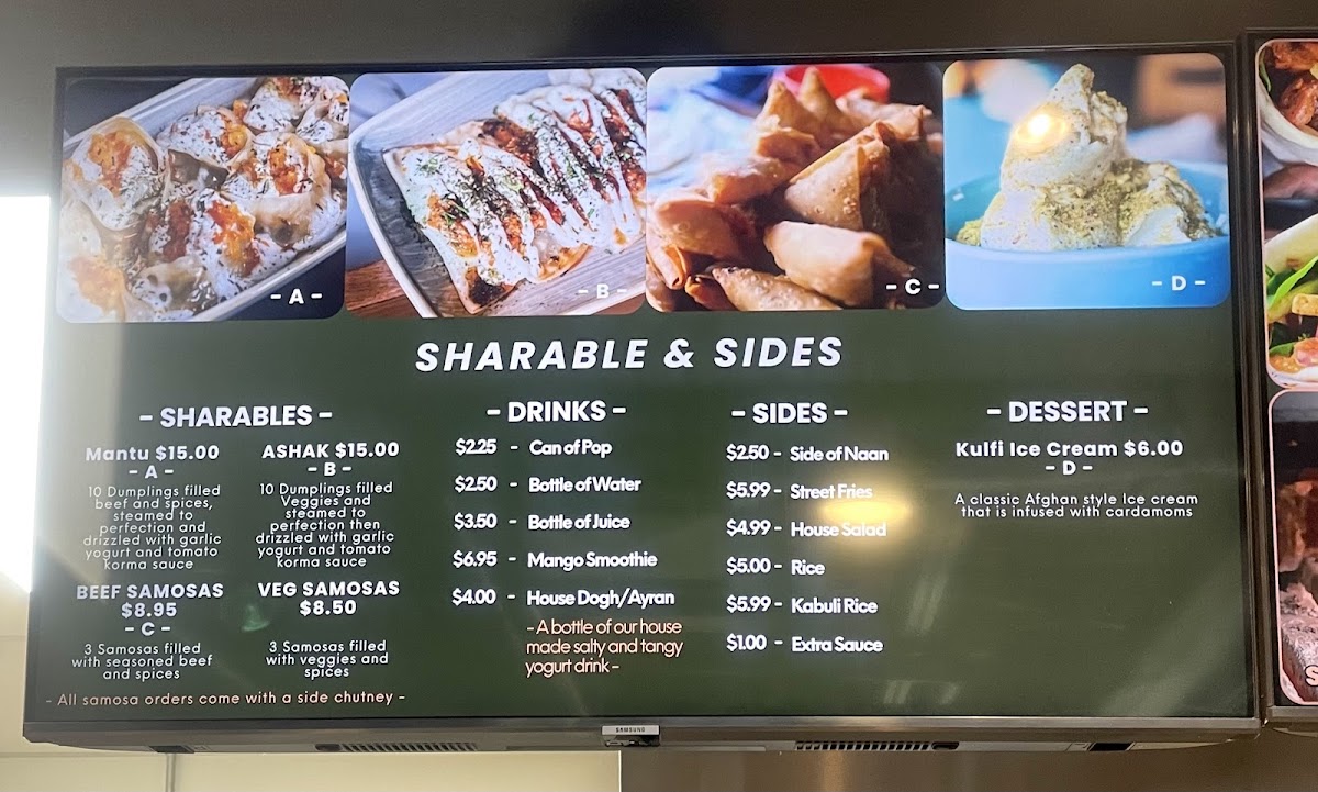 Menu Taj Kabob - Afghan Street Food-3
