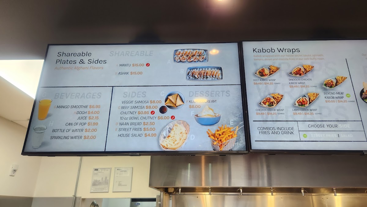 Menu Taj Kabob - Afghan Street Food-7