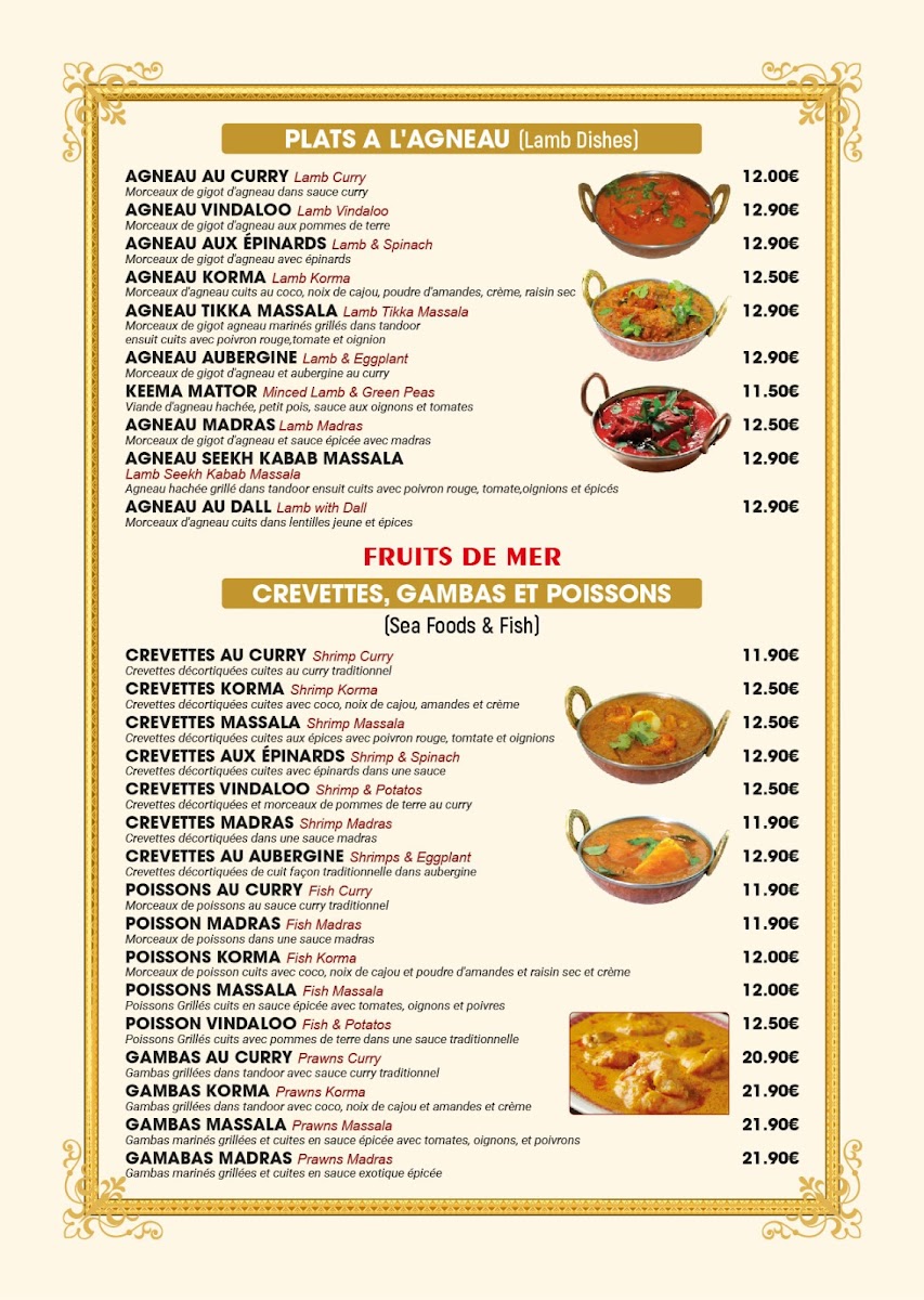 Menu Taj Mahal Paris 5Ème-2