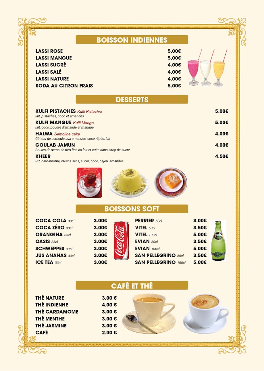 Menu Taj Mahal Paris 5Ème-4