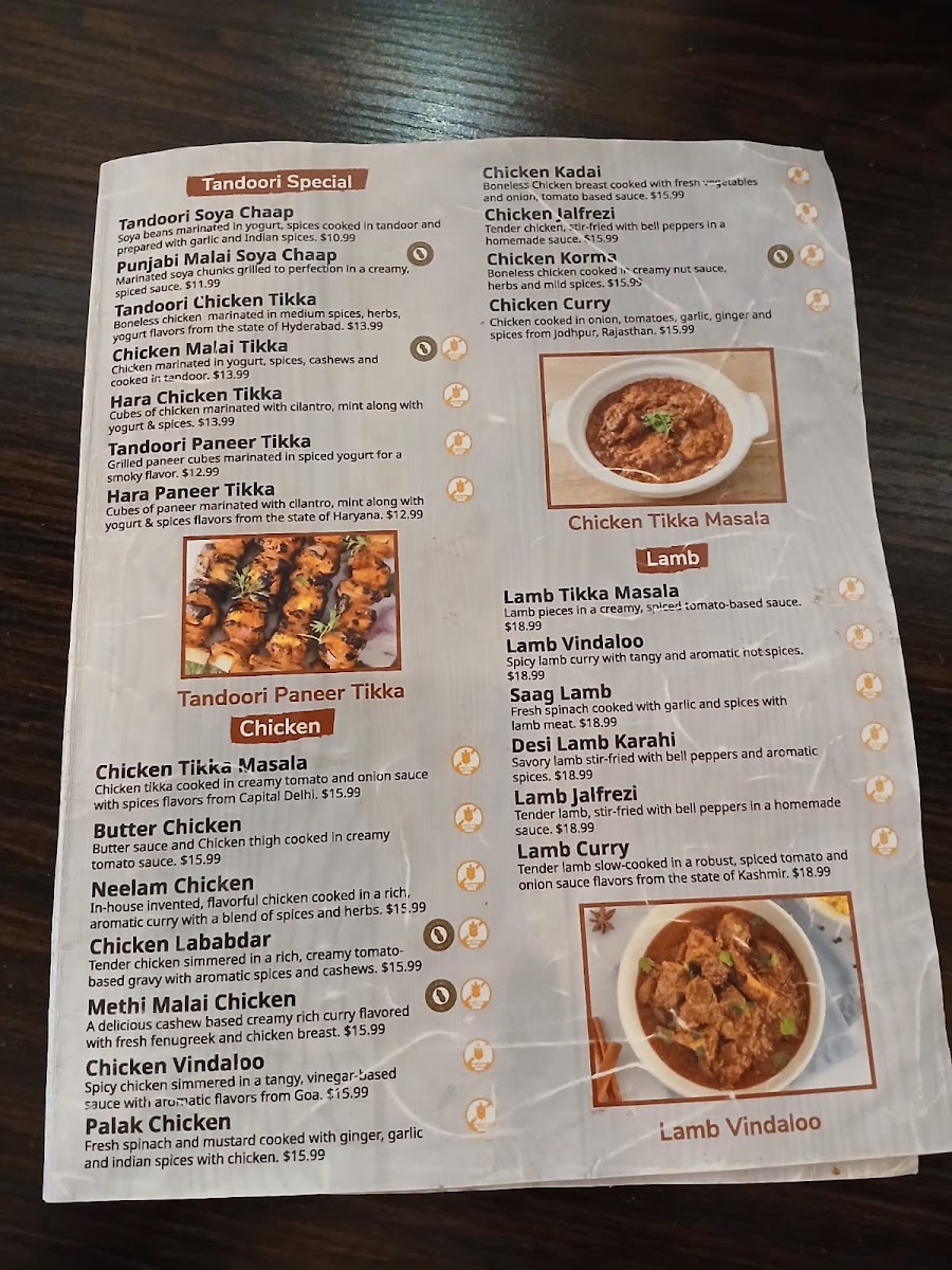 Menu Taj Mahal Restaurant (Confederation Dr)-4