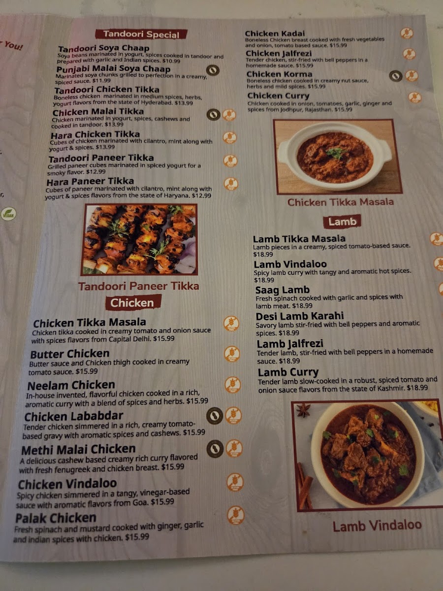 Menu Taj Mahal Restaurant (Confederation Dr)-5