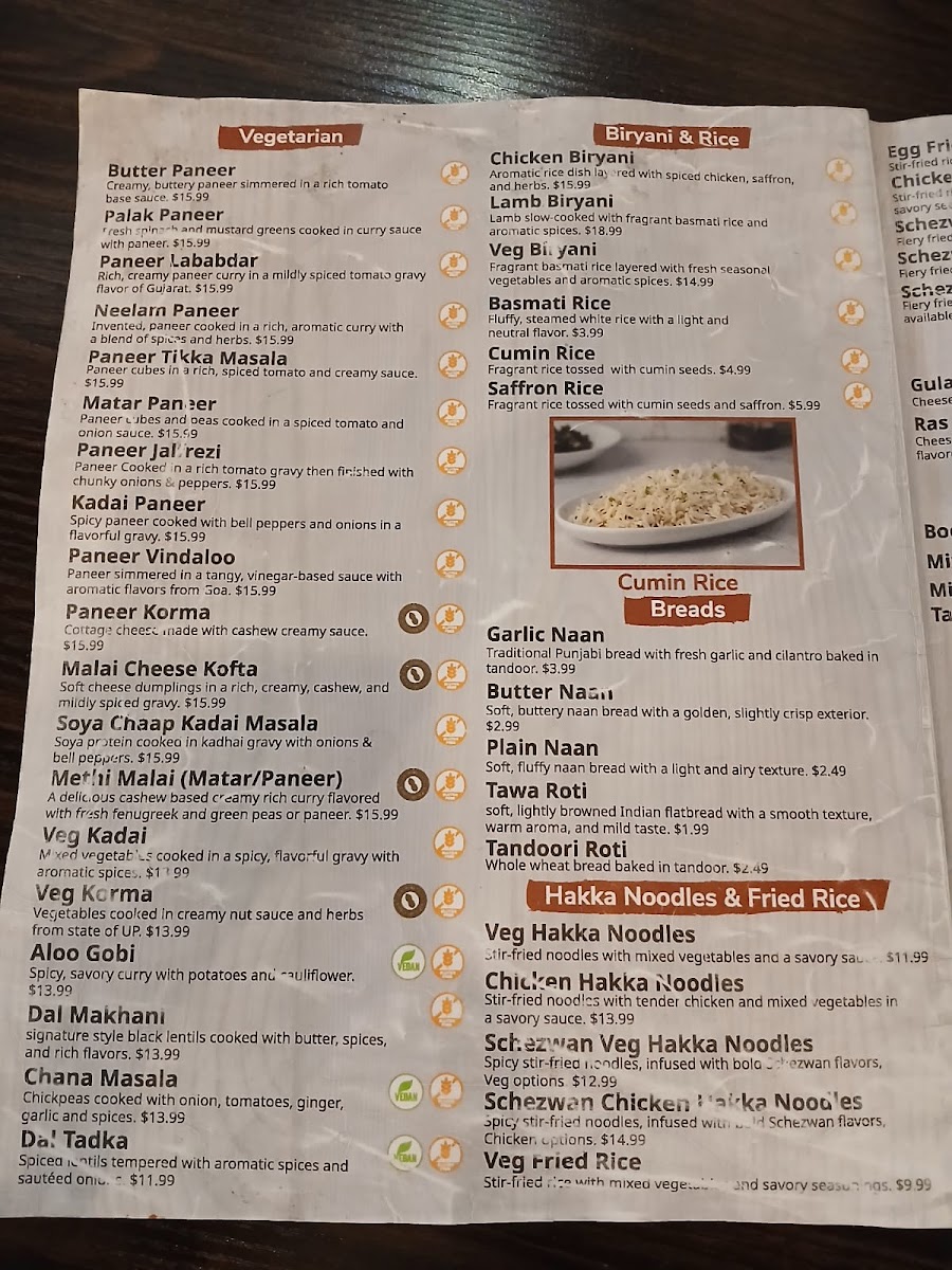 Menu Taj Mahal Restaurant (Confederation Dr)-6