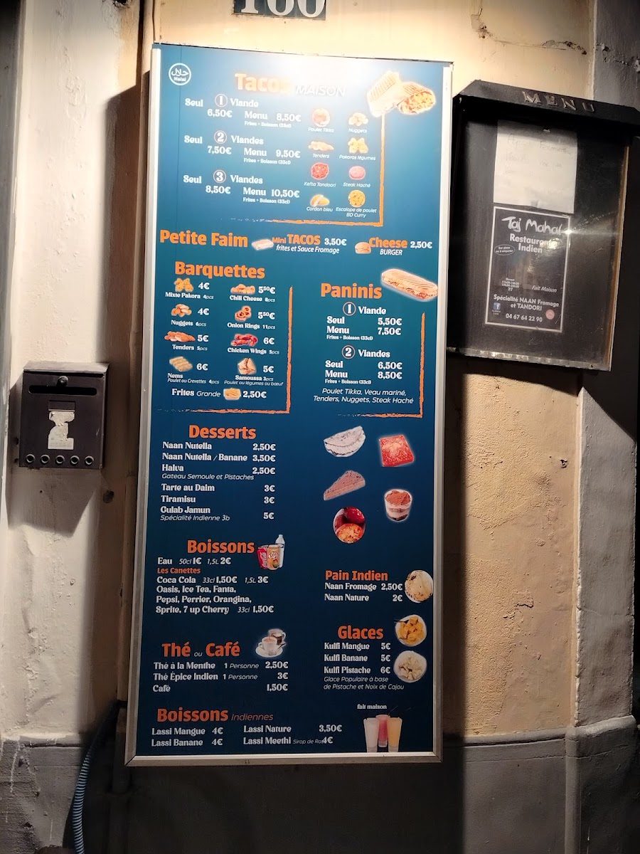 Menu Taj Mahal-2