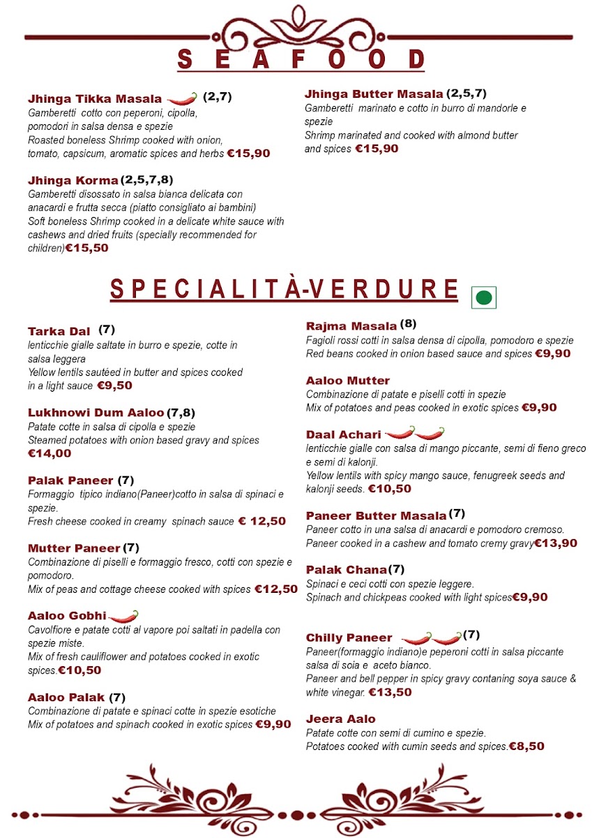 Menu Taj Palace Ristorante Indian A Firenze-6