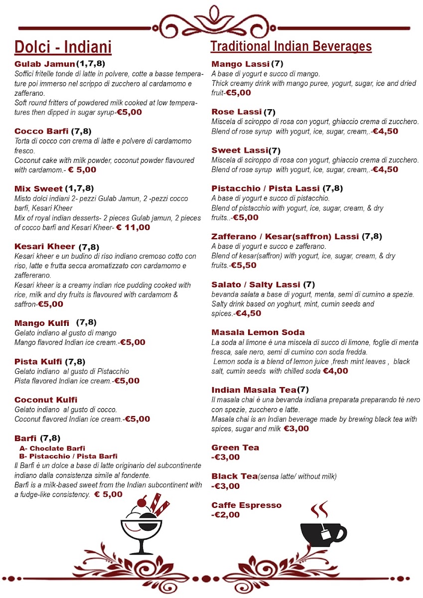 Menu Taj Palace Ristorante Indian A Firenze-7