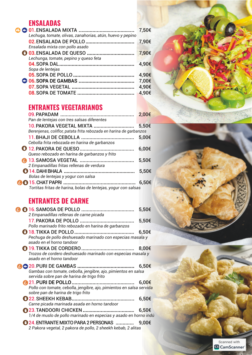 Menu Taj Tandoori Indian Restautant-1