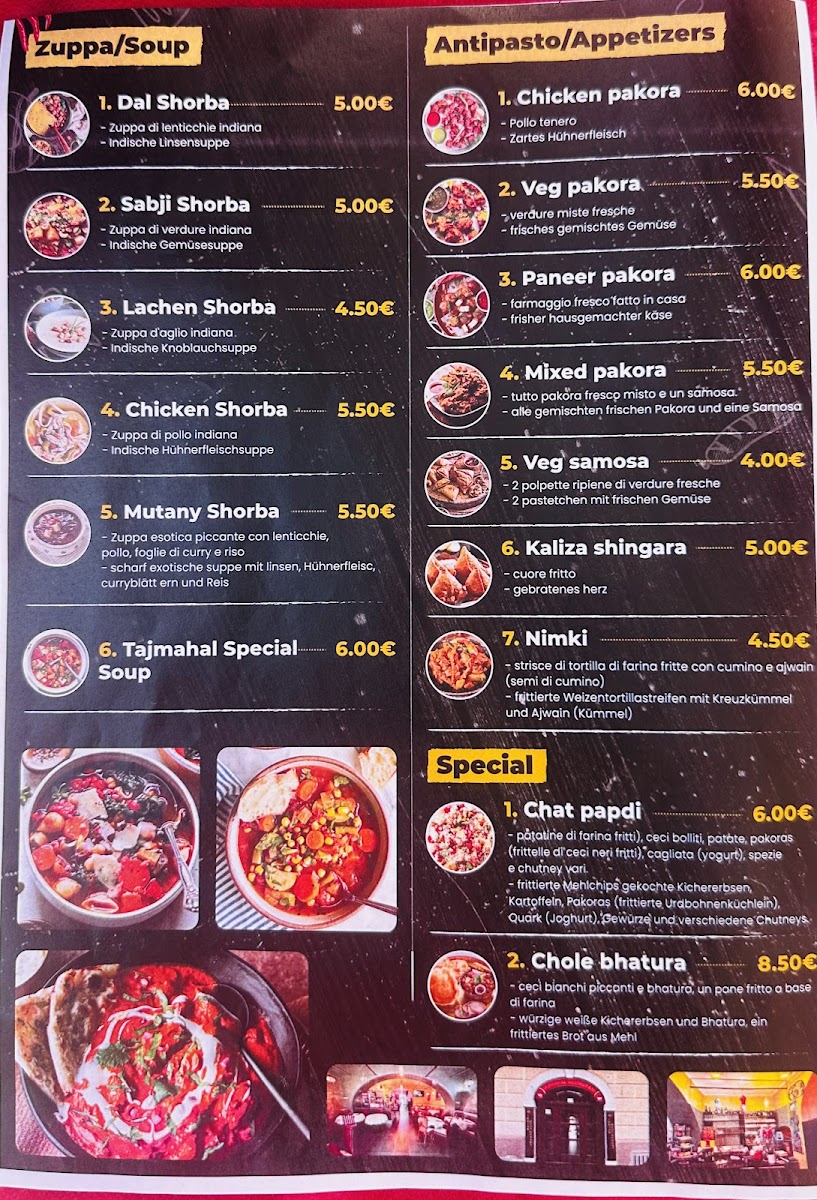 Menu Tajmahal Restaurant-9
