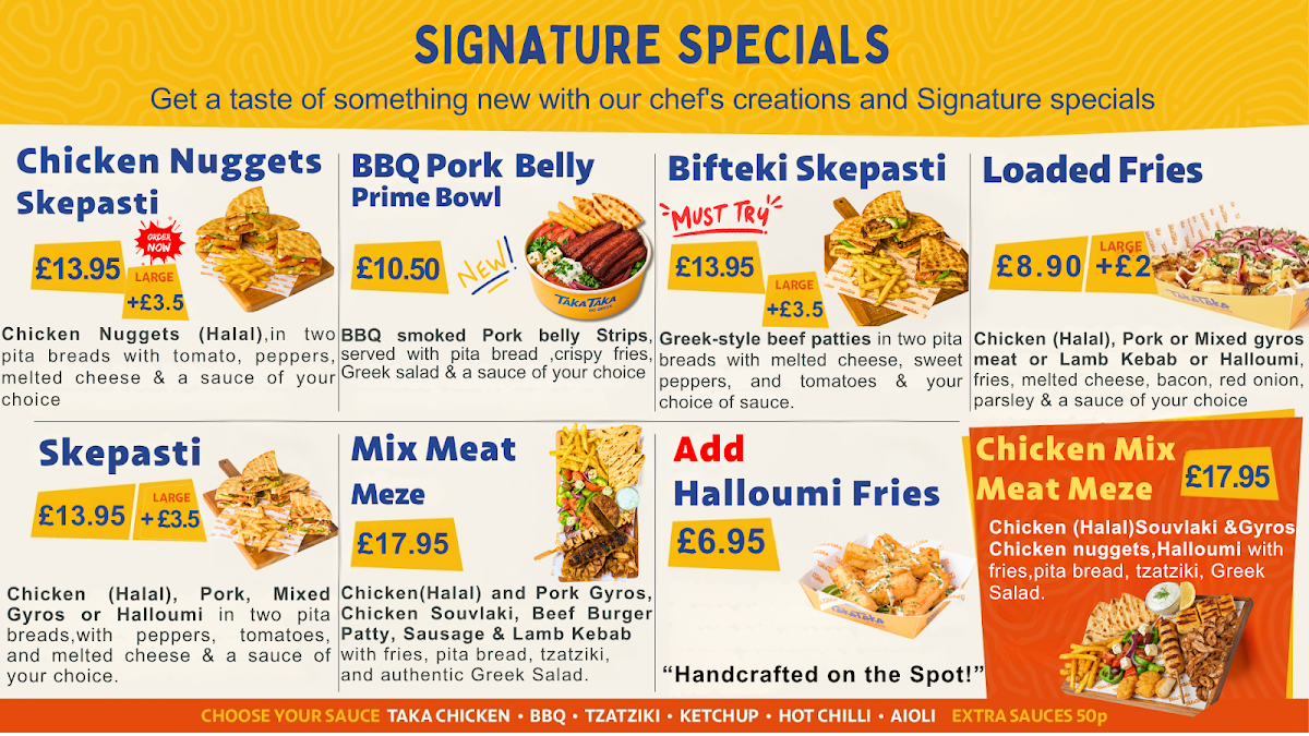 Menu Taka Taka Bournemouth-1