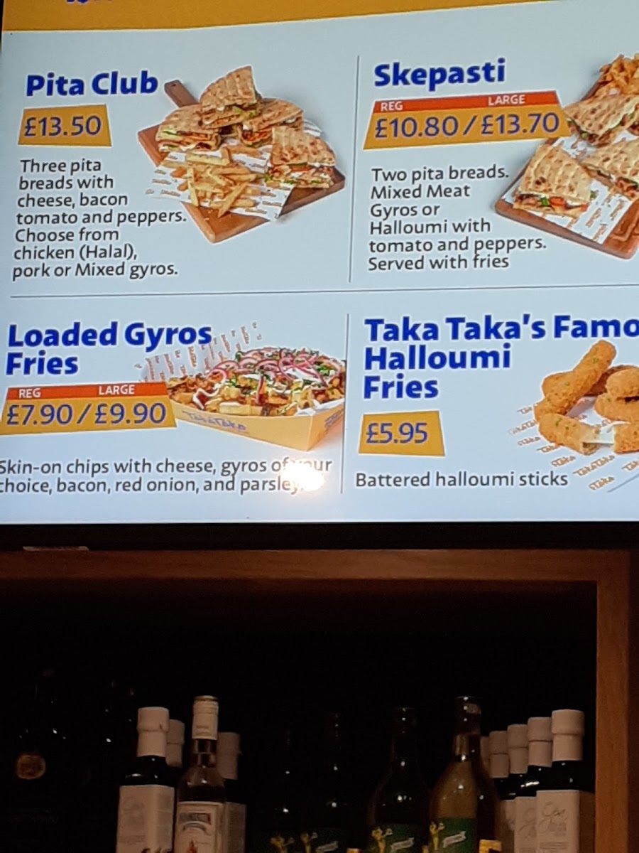 Menu Taka Taka Bournemouth-8
