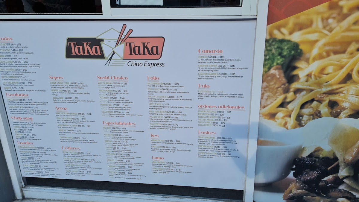 Menu Taka Taka Chino Jurica Querétaro-7